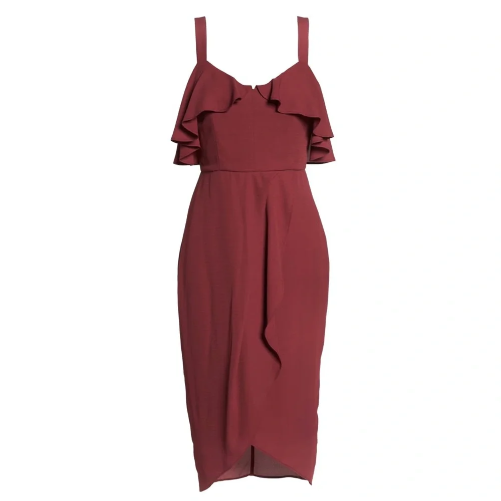 COOPER ST. RUFFLE MIDI DRESS - Picture 9 of 10